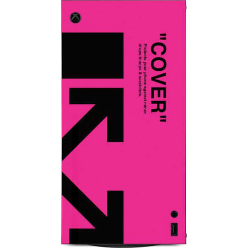 Black and Pink Arrows XBox Series X Digital Edition Console Skin